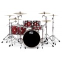 BATERIA DW COLLECTOR'S FP M 10/12/14/22" RUBY RED GLASS