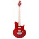 GUITARRA ELECTRICA AX40 STERLING BY MUSICMAN TRANSPARENT RED Con Fund